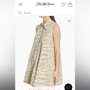 🦓GANNI ZEBRA PRINT DENIM MINIDRESS 🦓
